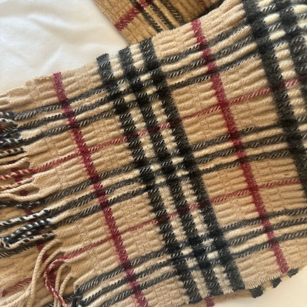 Authentic Burberry Classic Check Wool Scarf